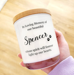 Design Your Own | PET | Personalised | Boxed Soy Candle | Photo | Remembrance | Grief