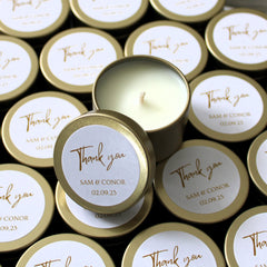 CANDLE TINS | Custom | Logo | Wedding | Baby Shower | Thank you | Favour | Bonbonniere | Travel Tin | Design Your Own | Personalise
