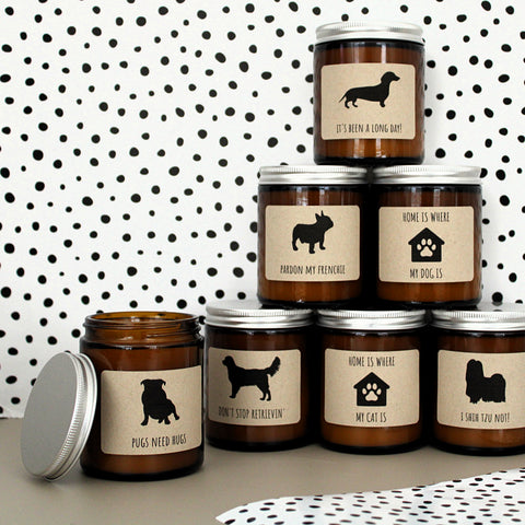 PET LOVER Candles | Dog | Cat | Fur Baby | Animal Lover | Birthday | Dog Dad | Dog Mum | Cat Lady | Dachshund | Bulldog | Pug | Shih tzu