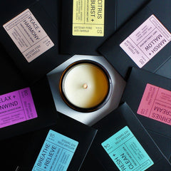 Artisan Soy Candle | PEACE & HARMONY | Amber Glass Jar | Everyday Brights | Fragranced Candle