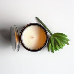 CHRISTMAS Artisan Soy Candle | CANDY CANE | Amber Glass Jar | Gift Boxed
