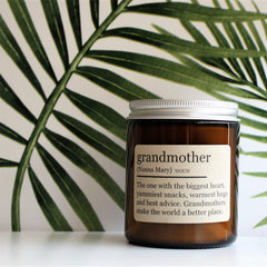 Design Your Own  | DICTIONARY MEANING | Personalised | Custom | Amber Glass | Soy Candle Jar