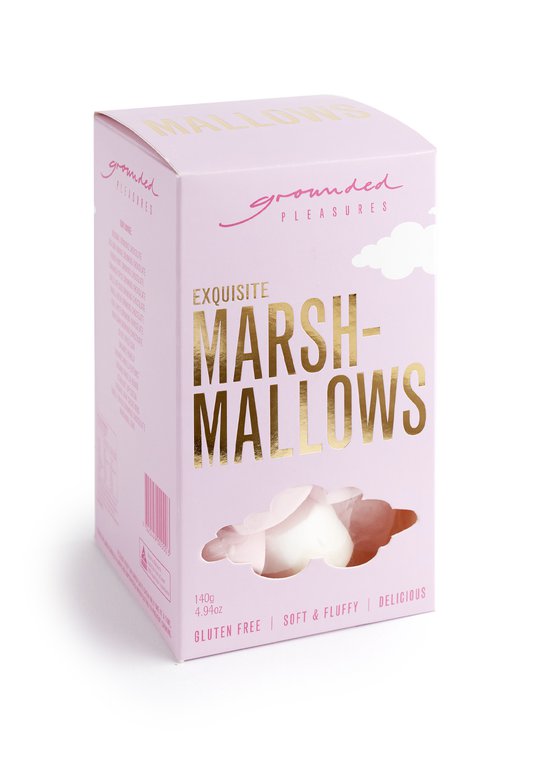 Grounded Pleasures | Exquisite Marshmallows | Vanilla & Raspberry | 140g