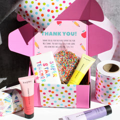 TEACHER CHRISTMAS Mini Custom Hamper | PERSONALISED | Chocolate, Hand Cream & Soap Gift Pack | Thank You | Christmas | Kris Kringle