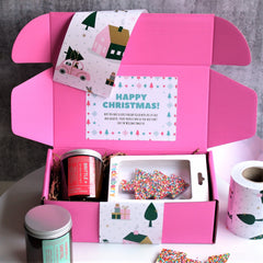 CHRISTMAS Custom Hamper | PERSONALISED | Candle & Chocolate Gift Pack |  Thank You | Xmas | Kris Kringle