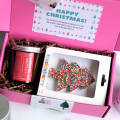 CHRISTMAS Custom Hamper | PERSONALISED | Candle & Chocolate Gift Pack |  Thank You | Xmas | Kris Kringle
