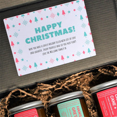 CHRISTMAS Custom Hamper | PERSONALISED | Soy Candle 3pk |  BLACK | Limited Edition | Xmas