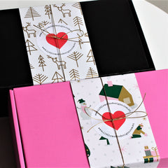 XMAS CHOCOLATE LOVER Custom Hamper | PERSONALISED | Soy Candle & Chocolate Gift Pack | BLACK | Christmas