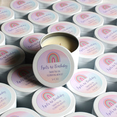 CANDLE TINS | Custom | Logo | Wedding | Baby Shower | Thank you | Favour | Bonbonniere | Travel Tin | Design Your Own | Personalise