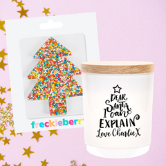 Christmas | Personalised | SANTA EXPLAIN | Boxed Soy Candle | Xmas | New Year | Gift