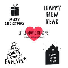 Christmas | Design Your Own | Personalised | MESSAGE | Boxed Soy Candle | Xmas | Gift