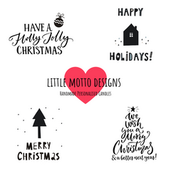 Christmas | Design Your Own | Personalised | MESSAGE | Boxed Soy Candle | Xmas | Gift